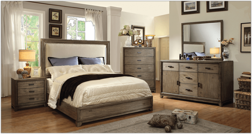 Karla Upholstered Low Profile Platform Bed