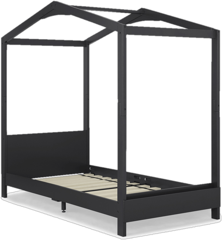 Twin Solid Wood Platform Standard Bed with Shelves by Delta Children