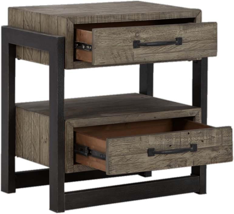 Candice Solid + Manufactured Wood Nightstand