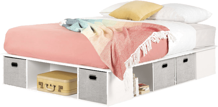 Flexible Storage Platform Bed
