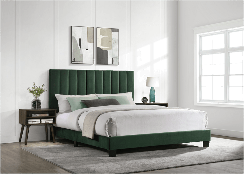 Miceli Queen Upholstered Platform 2 Piece Bedroom Set