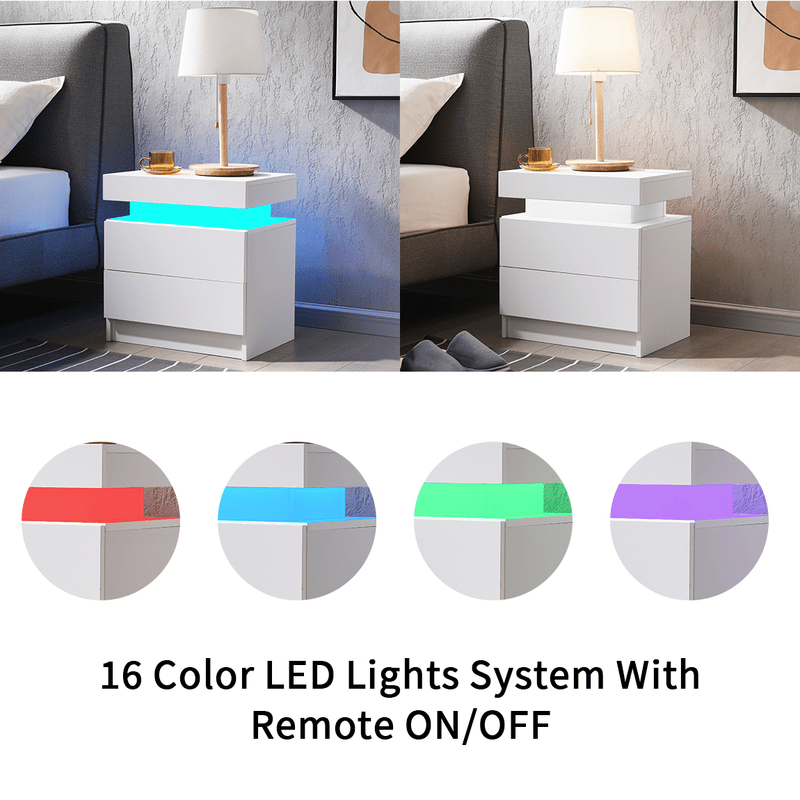 Heimdall 2 - Drawer Nightstand - Led Nightstand