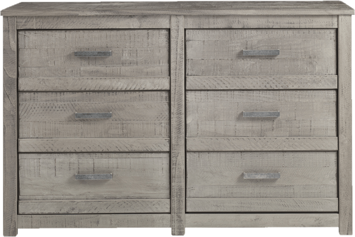 Romney 6 Drawer 51" W Solid Wood Double Dresser