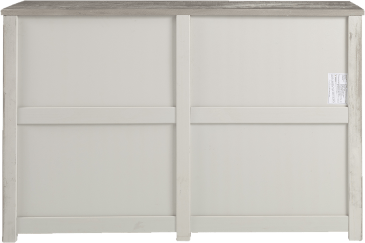 Romney 6 Drawer 51" W Solid Wood Double Dresser