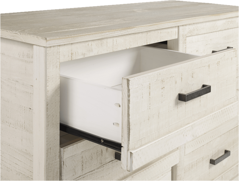 Romney 6 Drawer 51" W Solid Wood Double Dresser