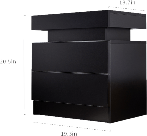 Heimdall 2 - Drawer Nightstand - Led Nightstand