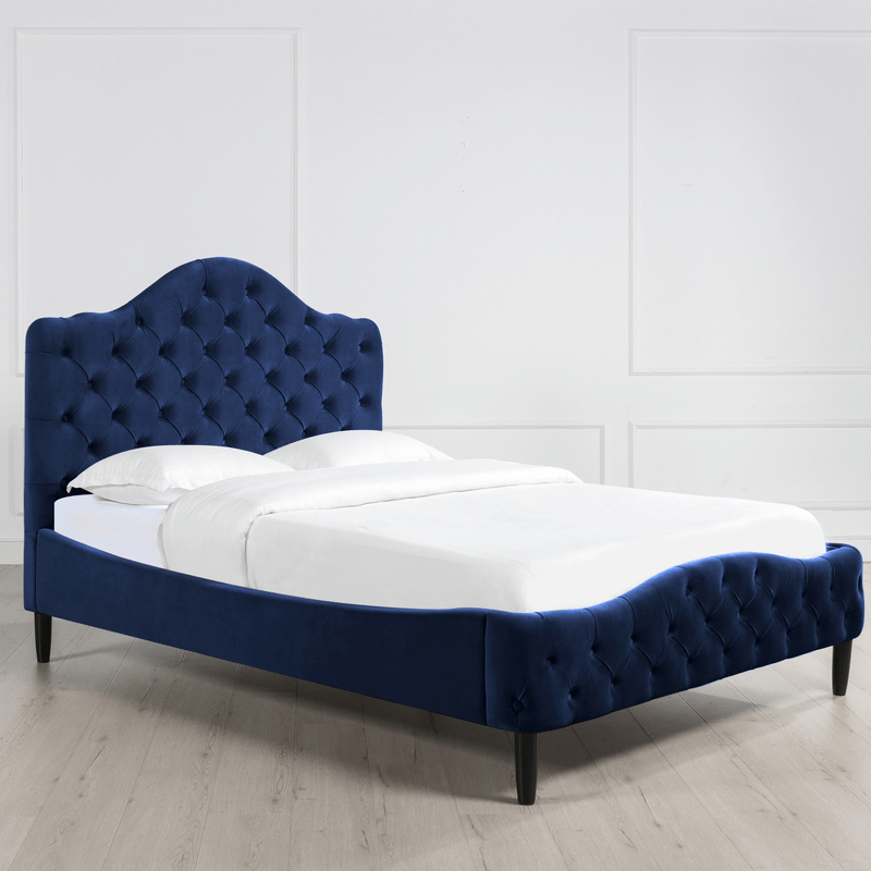Harley Tufted Upholstered Low Profile Platform Bed