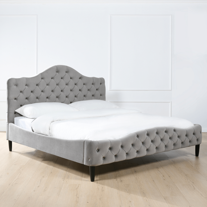 Harley Tufted Upholstered Low Profile Platform Bed