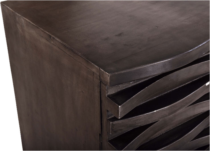 Charleigh 3 Drawer 58" W Solid Wood Combo Dresser