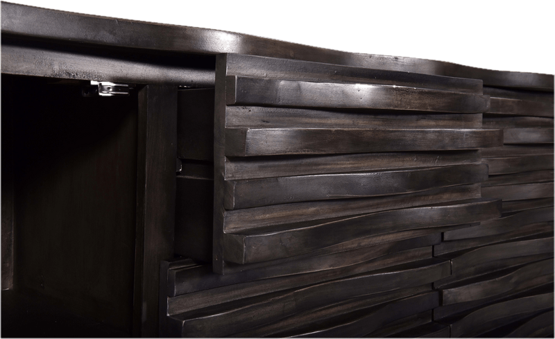 Charleigh 3 Drawer 58" W Solid Wood Combo Dresser