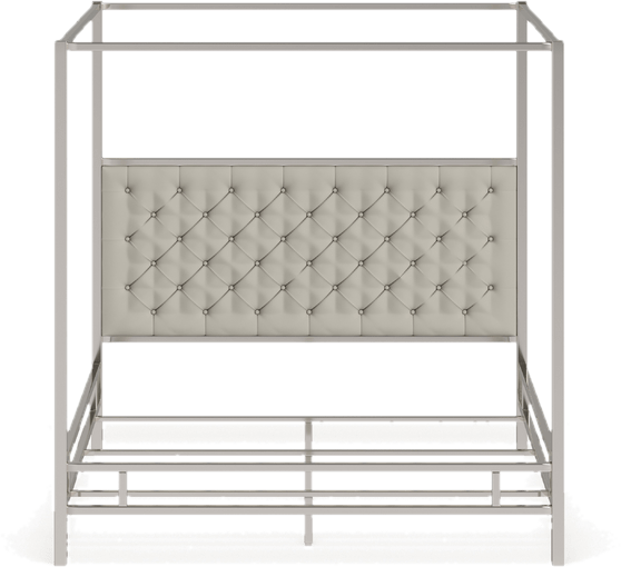 Pettaway Tufted Low Profile Canopy Bed