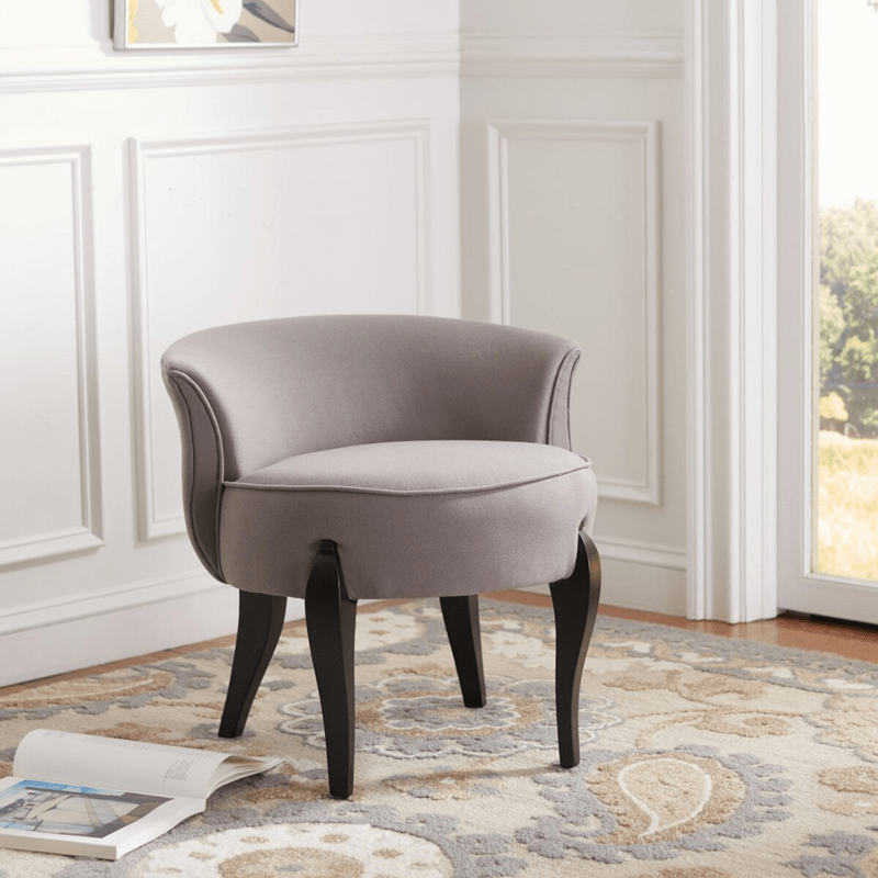 Sandstrom French Leg Linen Vanity Chair