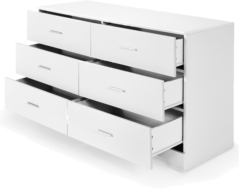 6 Drawer 51" W Double Dresser