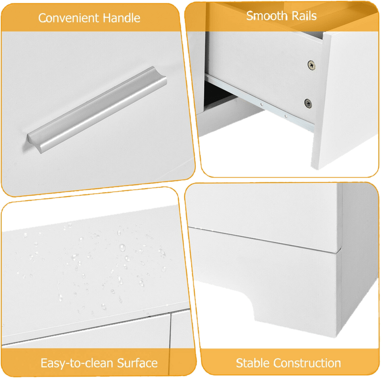 6 Drawer 51" W Double Dresser