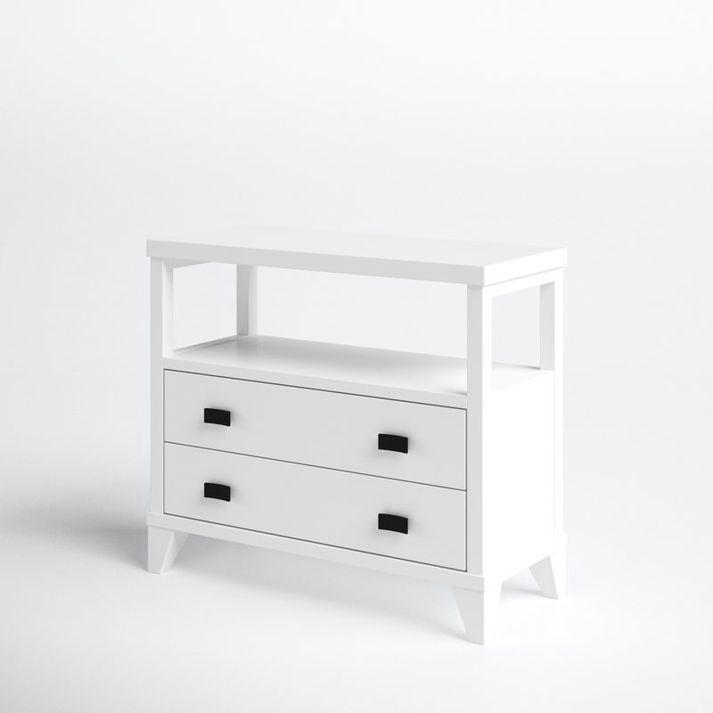 Debora 2 Drawer End Table with Storage