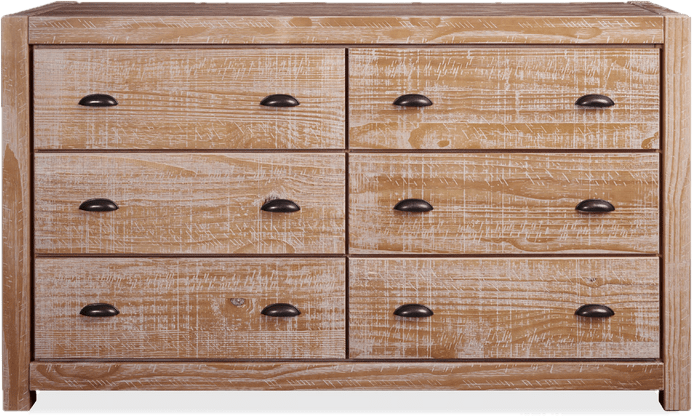 Montauk 6 Drawer 59.5'' W Solid Wood