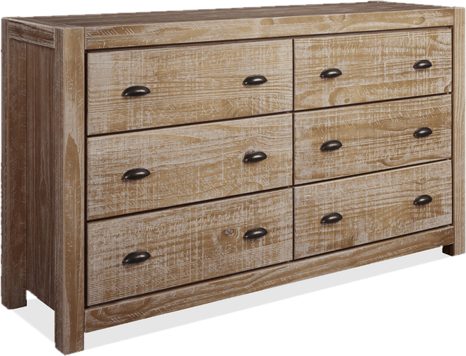 Montauk 6 Drawer 59.5'' W Solid Wood