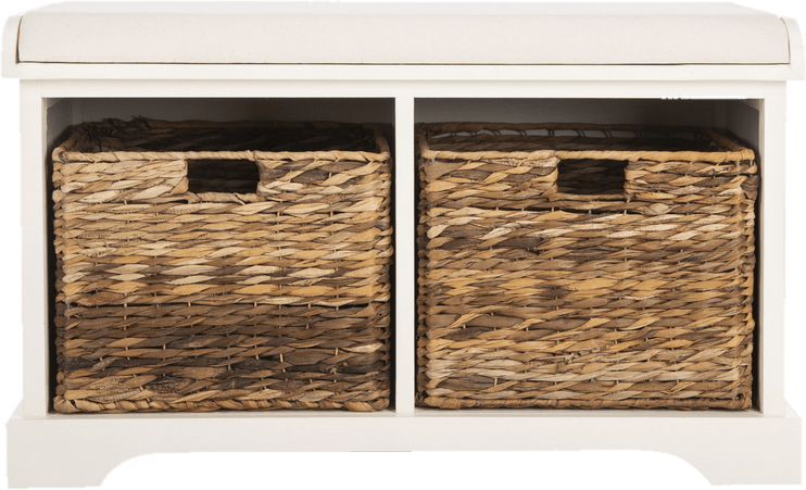 Santa Cruz Upholstered Cubby Storage Bench