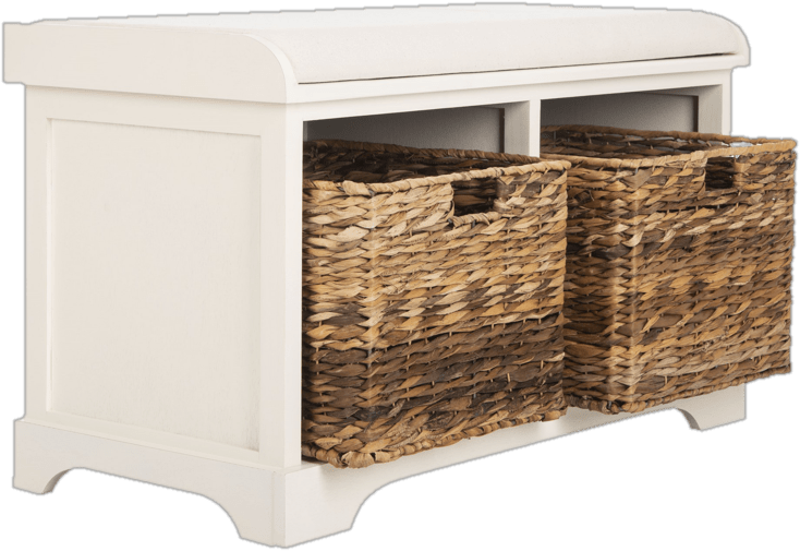 Santa Cruz Upholstered Cubby Storage Bench