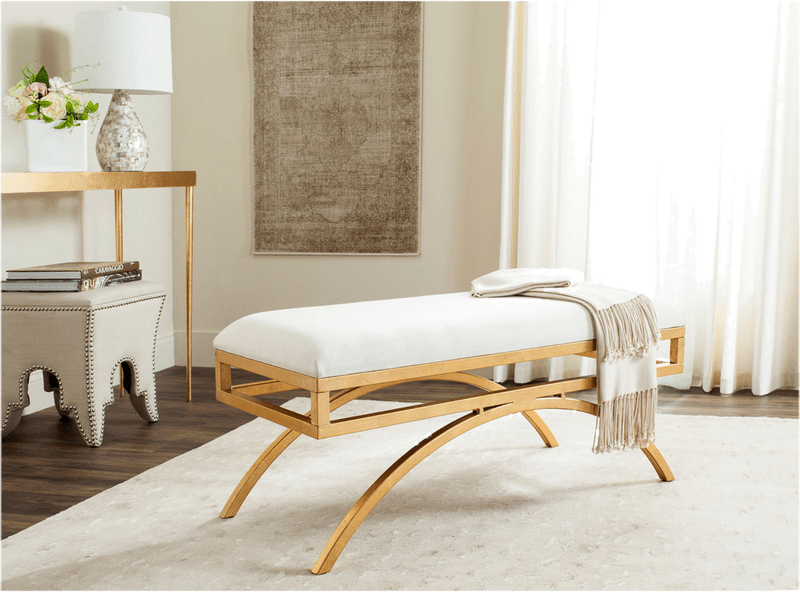 Brooklyn-Lee Moon Arc Linen Bench