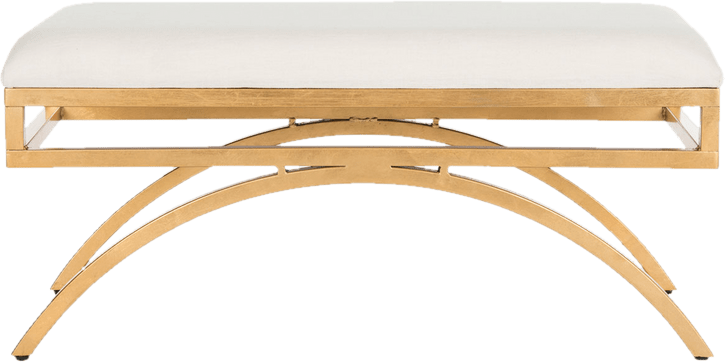 Brooklyn-Lee Moon Arc Linen Bench