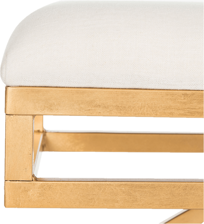 Brooklyn-Lee Moon Arc Linen Bench