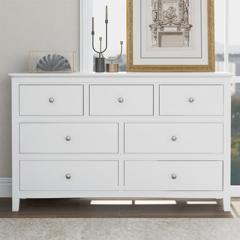 Pitlopersimmon 7 Drawer 48.4'' W Solid Wood Double Dresser