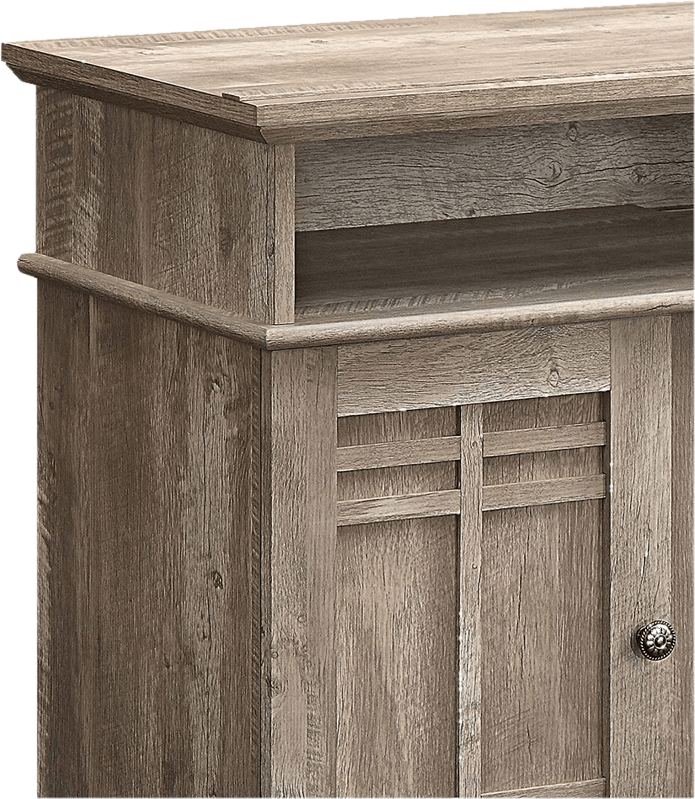 Modern Farmhouse Wood TV Stand & Media Entertainment Center Console - Up To 50" TV