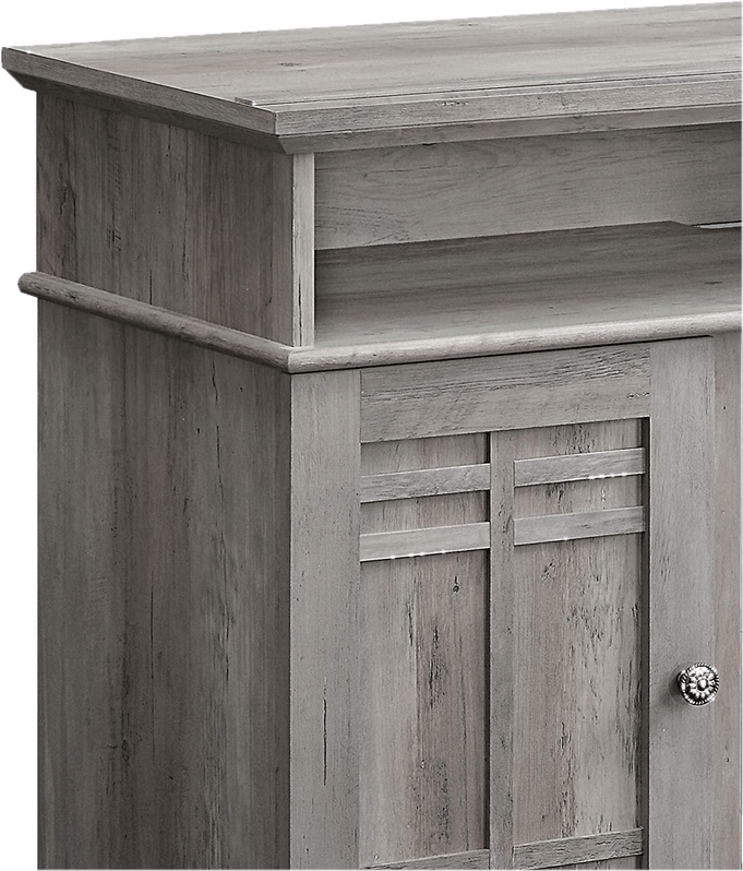 Modern Farmhouse Wood TV Stand & Media Entertainment Center Console - Up To 50" TV