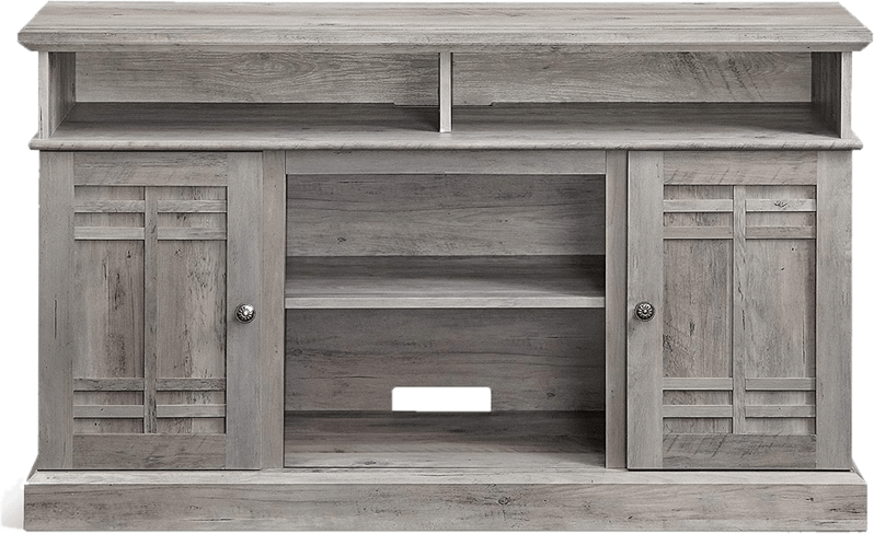 Modern Farmhouse Wood TV Stand & Media Entertainment Center Console - Up To 50" TV