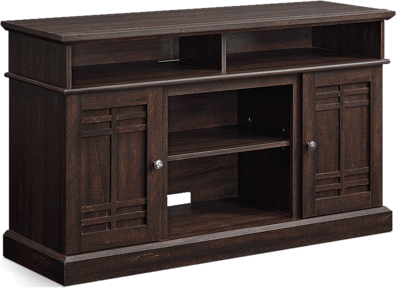 Modern Farmhouse Wood TV Stand & Media Entertainment Center Console - Up To 50" TV