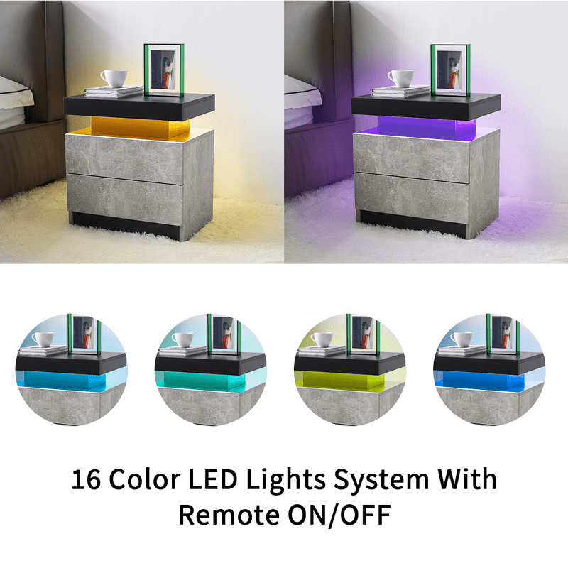 Heimdall 2 - Drawer Nightstand - Led Nightstand