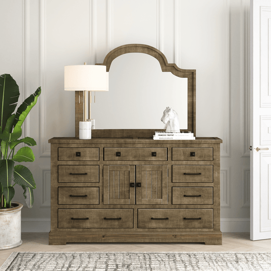 Newtowne 9 Drawer Combo Dresser with Mirror