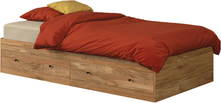 Miera Twin Storage Platform Bed