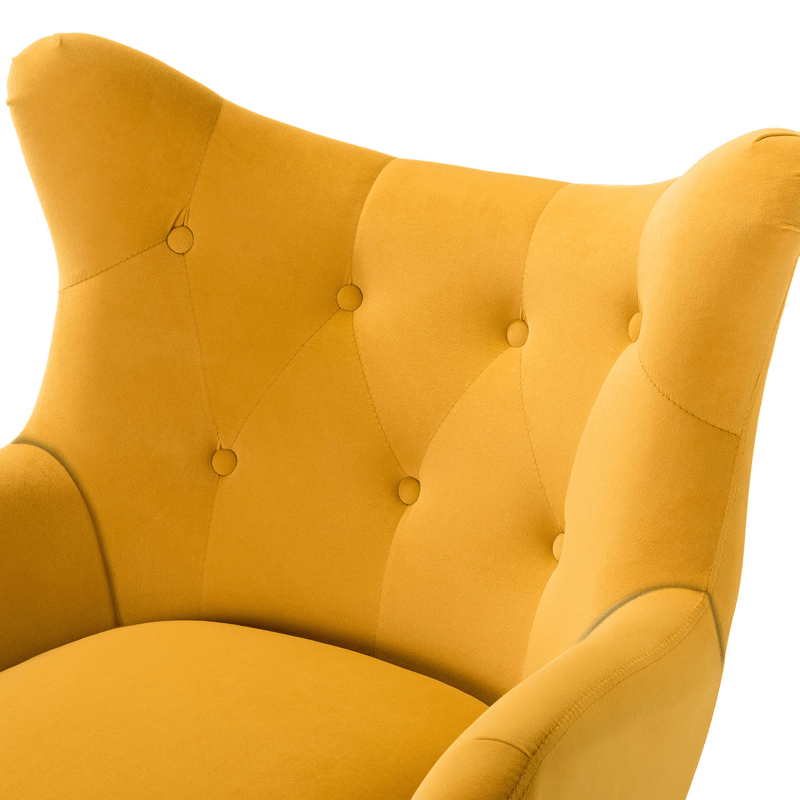 Dowdle 29.25'' Wide Tufted Velvet Wingback Chair