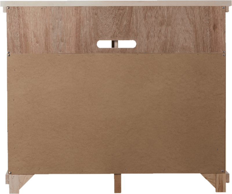 Lockridge 6 Drawer 48" W Solid Wood Media Double Dresser