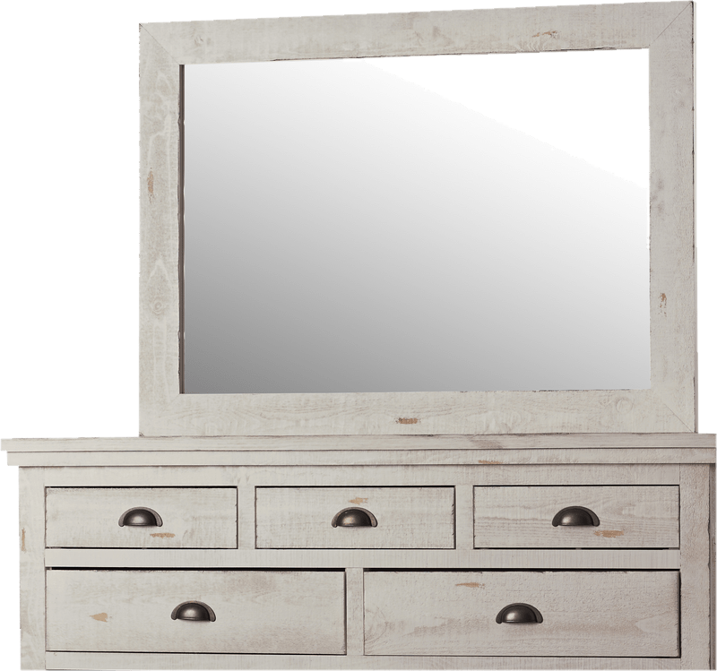 Lockridge 9 Drawer Dresser with Mirror