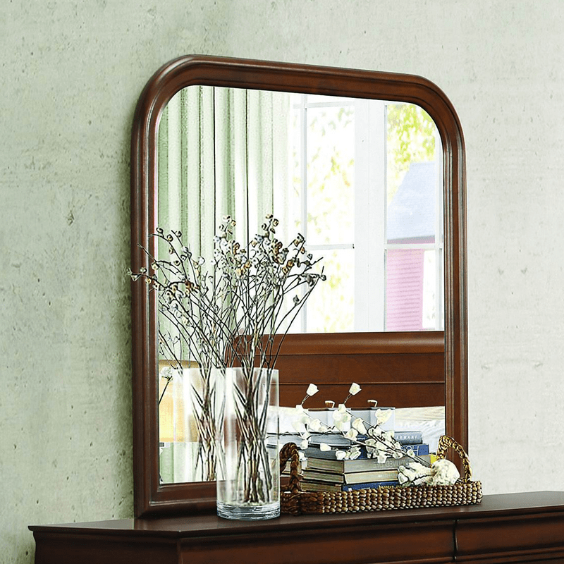 Adcock 8 Drawer 59.5'' W Solid Wood Double Dresser with Mirror