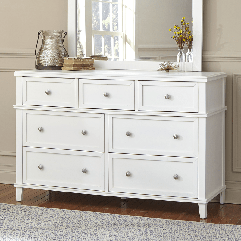 Marc 7 Drawer 57'' W Solid Wood Dresser