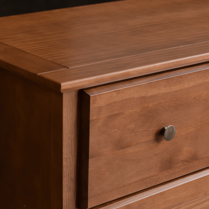 Shaker 6 Drawer 63.8'' W Solid Wood Double Dresser