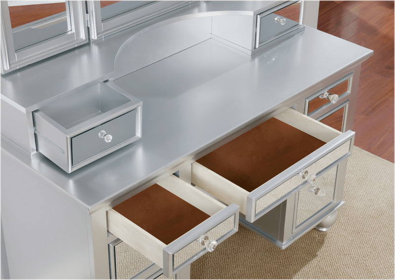 Galento Transitional Vanity Set with Mirror