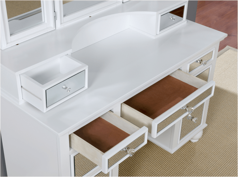 Galento Transitional Vanity Set with Mirror