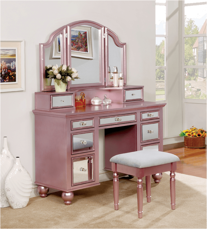 Galento Transitional Vanity Set with Mirror