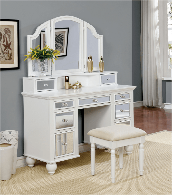Galento Transitional Vanity Set with Mirror