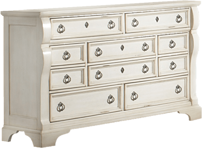 Nott 10 Drawer 64" W Dresser With Mirror