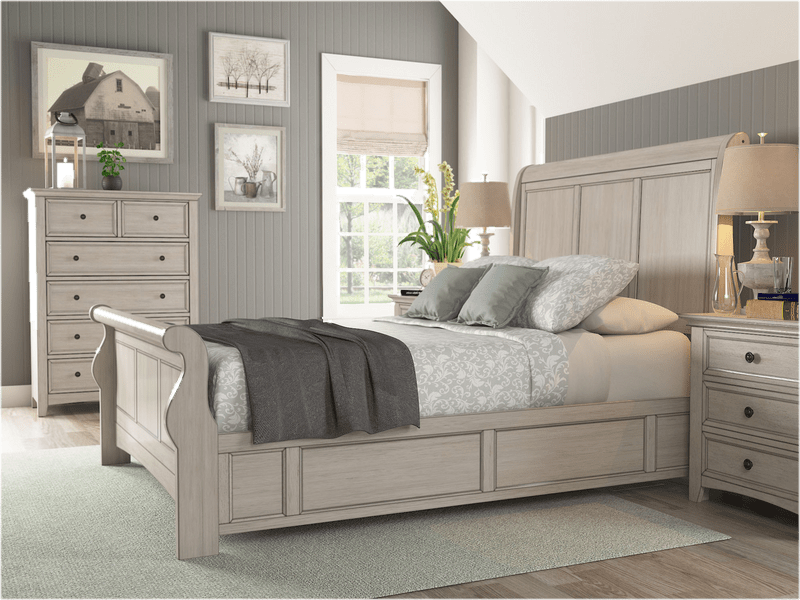 Riya Low Profile Sleigh Bed