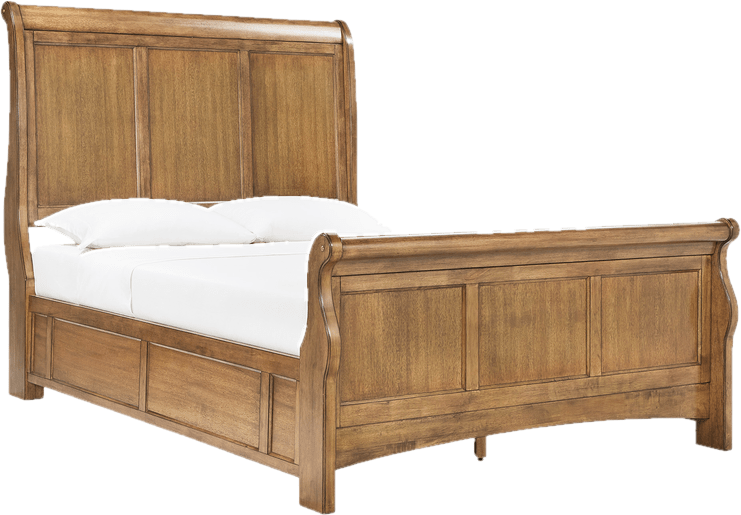 Riya Low Profile Sleigh Bed
