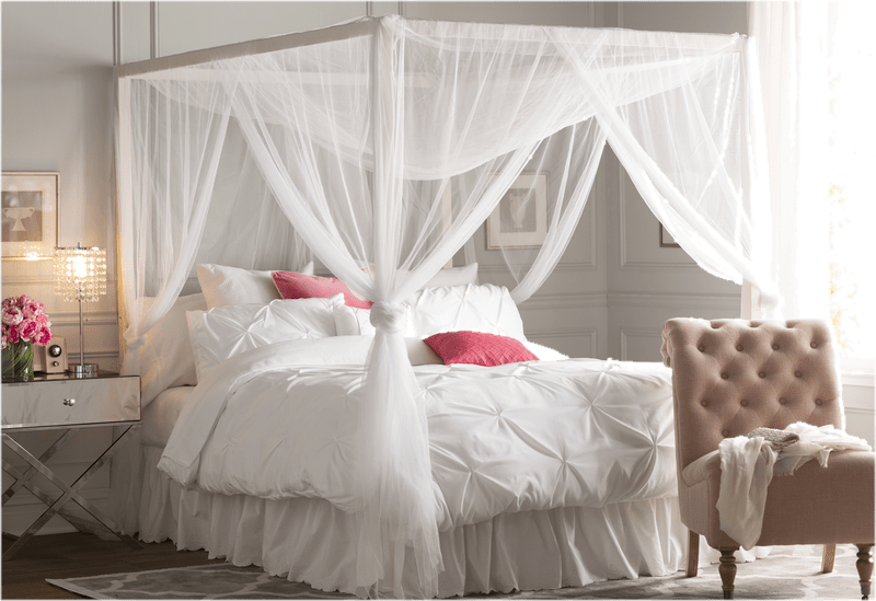 Pettaway Tufted Low Profile Canopy Bed