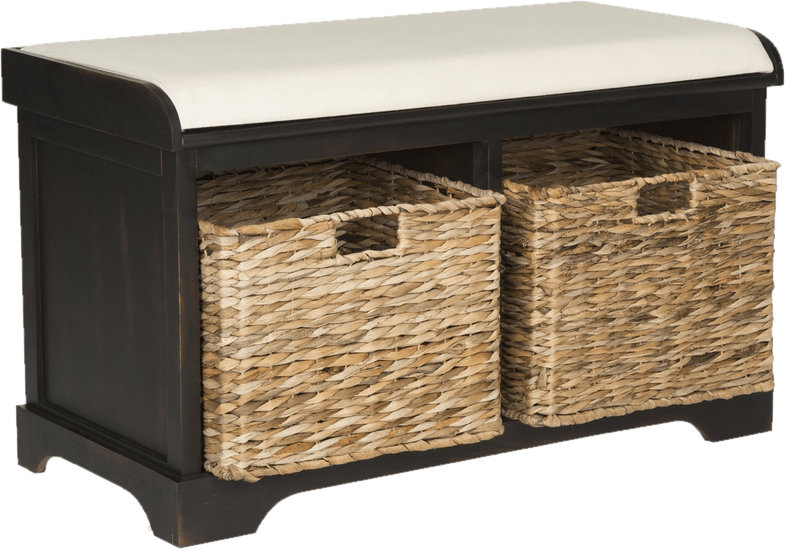 Santa Cruz Upholstered Cubby Storage Bench
