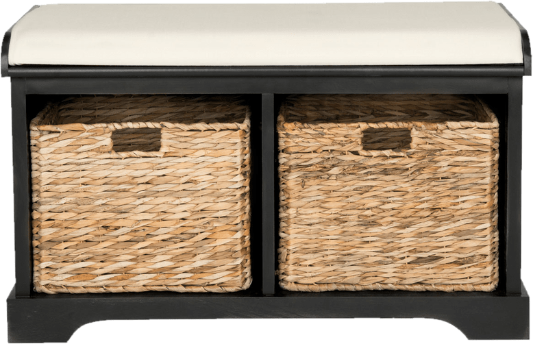 Santa Cruz Upholstered Cubby Storage Bench